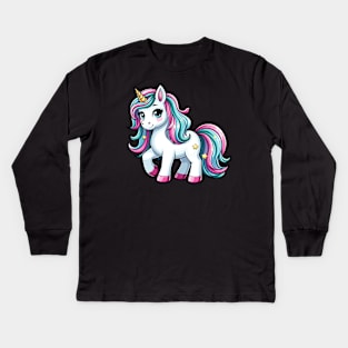 Unicorn S02 D97 Kids Long Sleeve T-Shirt